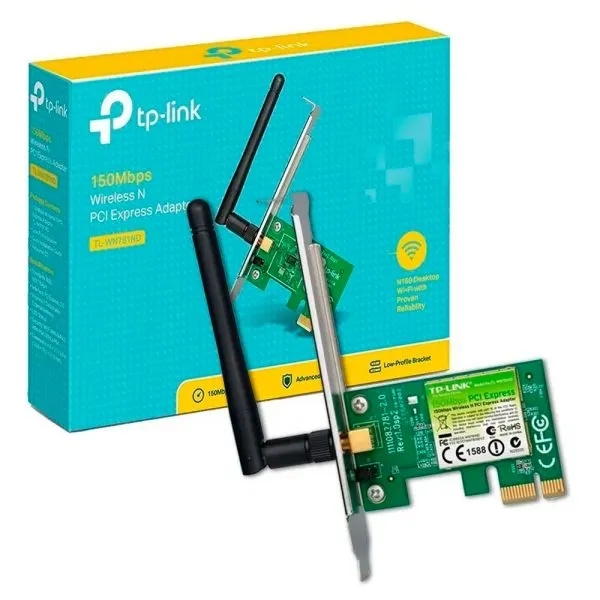 TARJETA DE RED TP-LINK TL-WN781ND 150 MBPS WIRELESS N PCIE